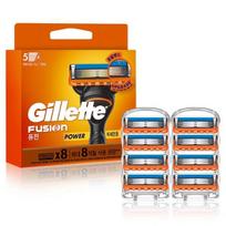 Gillette 2024 Fusion Power Razor Blade, Korėjos skutimosi peiliukai orange