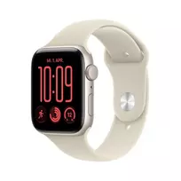 Apple Watch SE 3 GPS 44 mm Starlight Aluminium Case with Sand Sport Band - M/L | MJL54ZR/A | 0195951259659