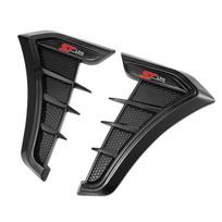 Juodo anglies spalvos automobilio sparno šoninės ventiliacijos angos oro įleidimo angos grotelių lipdukas Ford ST LINE STLINE Mk3 Mk4 Focus Mustang Universaliam 2Pcs-STLine02 juoda