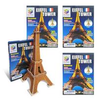 Magic Puzzle 3D Trimatis galvosūkis Eifelio bokštas Korėjos 3D galvosūkis blue