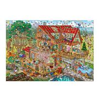 Tenyo 1000 dalių dėlionė Disney Gyvas rąstinis namas (Mikis ir draugai) (51x73,5 cm) beige