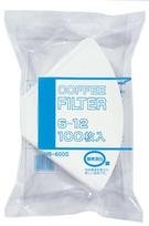 bonmac Bonmac Kavos filtras 6–12 puodeliams Fermentiniu būdu balintas filtras NB-600S 100 vnt. #816130 white