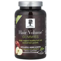 Naujos Nordic, Hair Volume™ gumos su obuoliais, žolelėmis ir biotinu, 60 guminukų