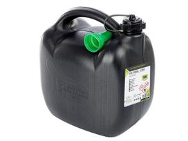Plastikinis kuro kanistras, 10L, ovalus, juodas 1