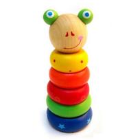 Happy Town animal ring insert toy, frog, Korean baby products beige