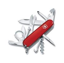VICTORINOX Explorer Šveicariškas armijos peilis Daugiafunkcinis peilis Žygiai Pėsčiomis Didinamasis stiklas su kryžminiu atsuktuvu Pagamintas Šveicarijoje su 16 funkcijų multi-tool [] sidabras