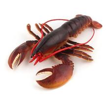 [Nekogamiyama] Lobster Sea Creature Figurine Miniature Model Ornament Interior Decor Collectible black