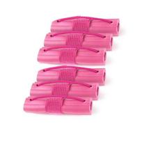 Savaime fiksuojantis kempininis strypelis plaukų suktukų rinkinys, 6 vnt. pink