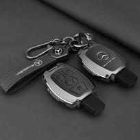 2/3 mygtukų nuotolinio valdymo išmaniojo automobilio rakto dėklas Mercedes Benz A B C E S klasės C200 C300 E350 E260L W205 CLA CLS GLA GLC GLE GLS black