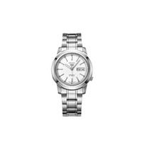SEIKO 30m Water Resistant Automatic Mechanical Movement Watch 38mm Men's Watches Silver Dial SNKE49J1 Silver Watch Case gray