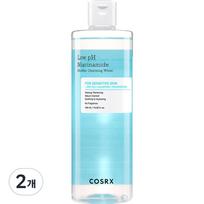 COSRX Mildly Acidic Niacinamide Micellar Cleansing Water, 400ml, 2 units white