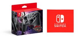 Nintendo „Nintendo Switch Pro“ valdiklis „Monster Hunter Sunbreak Edition“ jungiklio logotipo dizaino mikropluošto audinys [Autentiškas produktas] Rise (Nintendo black