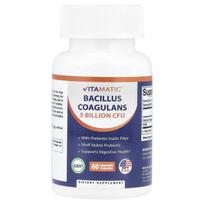 Vitamatic, Bacillus Coagulance, 5 milijardai KSV, 60 daržovių kapsulių