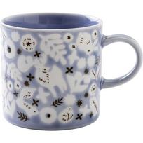 Minoru Pottery Mino Ware KUKKA Puodelis Šerbetas white