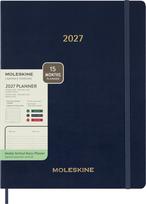 Moleskine Essential Diary January 12 Weekly XXL Size x Sapphire DSESNB2012WN7Y27 2027, Start, Months, Vertical, (22cm 28cm), Blue, gray