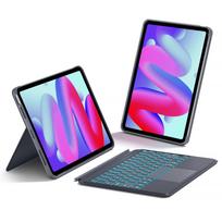 „Inateck“ klaviatūros dėklas, suderinamas su „iPad Air“ 11 colių kartos, „iPad Pro“ 11 colių kartos foniniu apšvietimu ir nuimamu klaviatūros jutikliniu skydeliu KB04111 pilka spalva
