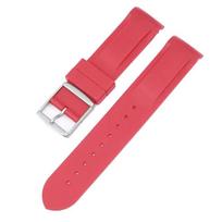 Išskirtinis Swatch x Omega guminis dirželis su sagtimi (Raudona) white