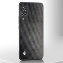 Luxury PU Leather Phone Case For Vivo Y31 Y51 Y53S Y72 Silicone Cover Thin Case For Vivo Y21 Y21S Y33S Y20 Y20S Y11S Y12S Coque For Vivo Y11S matinė juoda spalva