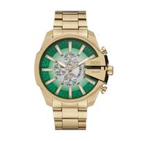 Diesel Mega Chief Slim Gold Quartz Stainless Steel Watch DZ4684 auksas