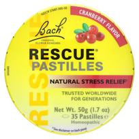 Bach, Rescue® pasta, natūralus streso malšintuvas, spanguolių skonio, 35 tabletės, 1,7 uncijos (50 g)