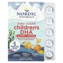 Nordic Naturals, Children's DHA Gummy Chews, Ages 3+, Tropical Punch, 600mg, 30 Gummies