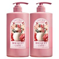 Bouquet Garni Moisture Body Wash White Musk Fragrance, 1L, 2 units beige