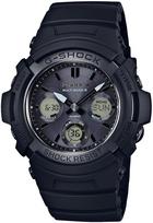 Laikrodis Radijo bangų valdomas Saulės energija Juodas [Casio] G-Shock [] AWG-M100SBB-1AJF Vyriškas gray