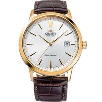ORIENT Men's TRN-AC0F04S (Men's Leather Band Contemporary) Round Watch Analog