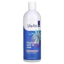 Life Flo Magnesium Bath Oil Vonios Druska Levandos 473ml, 1 vnt white