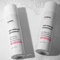 Kundal Airy Perfume Deodorant Baby Powder 150ml 1 unit + 1 unit, Korean cosmetics with good fragrance gray