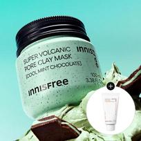 [LTD] Super Volcanic Pore Cool Mint Choco Mask Pack black