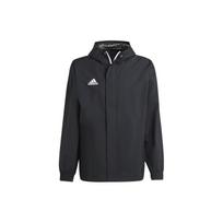 Adidas Entrada 22 Įvairių orų futbolo treniruočių striukė su gobtuvu Vyriška viršutinė apranga Juoda IK4010 XL black