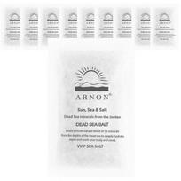 Arnon Dead Sea Salt Bath Salt Natural, 80g, 10 pieces white