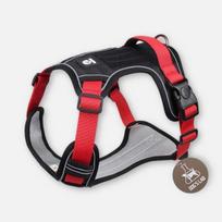 Dog's Lab dog comfort anti-finger harness, cherry black black
