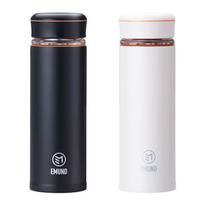 Amd Berg 400ML Vacuum Insulated Glass Tea Infuser Mug black