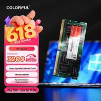 Spalvinga DDR4 3200MHz nešiojamojo kompiuterio RAM 16GB Single Module