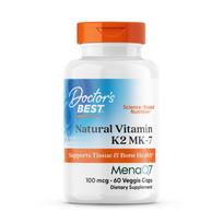 Doctor's Best Natural Vitamin K2 MK-7 100mcg Veggie Caps, 60 tablets, 1 unit