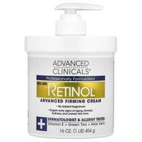 Advanced Clinicals, retinolis, pažangus stangrinamasis kremas, 16 uncijų (454 g) white