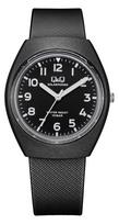 CITIZEN Watch Solar Powered 10Bar Waterproof Lightweight Analog black black Q&Q E11A-002VK juoda