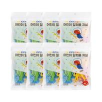 milli Milli children's disposable dental floss, large capacity 700 pieces, bag type, 88 pieces, 8 pack, dispenser refill, 8 pieces white