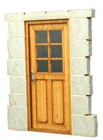 Cobaanii Mokei Kobo Scale Frontline Series European House Door C Assembly Kit 1/35 FS-015 gray