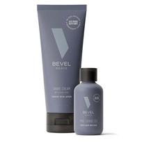 Bevel skutimosi kremas ir priešskutimosi aliejaus rinkinys Bevel skutimosi kremas 120ml + priešskutimosi aliejus 59ml 1 rinkinys, 1 vnt. gray