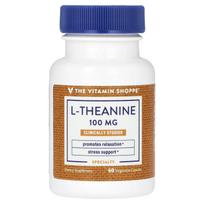 The Vitamin Shoppe, l-theanine, 100mg, 60 veggie capsules