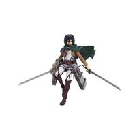 figma Ataka titanams Mikasa Ackerman nudažyta judanti (ne mastelio ABS&PVC figūra) gray