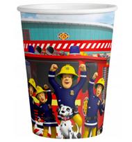 Vienkartinių puodelių rinkinys Fireman Sam, 250 ml, 8 vnt.