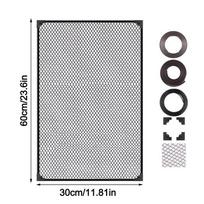 Magnetinis žuvų akvariumo dangtelis Pasidaryk pats Montavimas be pažeidimų Anti-Šokinėjimo akvariumo tinklas akvaskeipingo mėgėjams 60×30CM gray