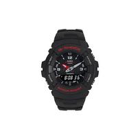 Casio 200 metrų atsparumas vandeniui kvarcinis mechanizmas plastikinė apyrankė japoniškas ir korėjietiškas laikrodis vyriškas laikrodis juodas ciferblatas G100-1BV juoda