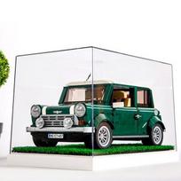 LEGO Acrylic Collection Case Mini Figūrinis Dėklas Automobilis Dioramast Diorama parodų centras, 1 korėjietiškas žaislas black