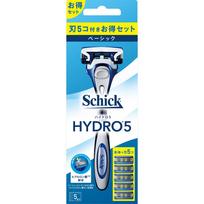 sic japan Schick Hydro 5 Basic Combo Pack su skustuvais + 4 atsarginiai skustuvai Laikiklis vyrams Skustuvai vyrams Būkite atsargūs, kad nesusižeistumėte, kai keičiate skustuvus