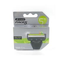 Dorco Face 5 razor blade 4 packs/razor blade/razor blade/normal razor blade/normal razor blade/soft razor blade/razor blade set, 1 piece gray